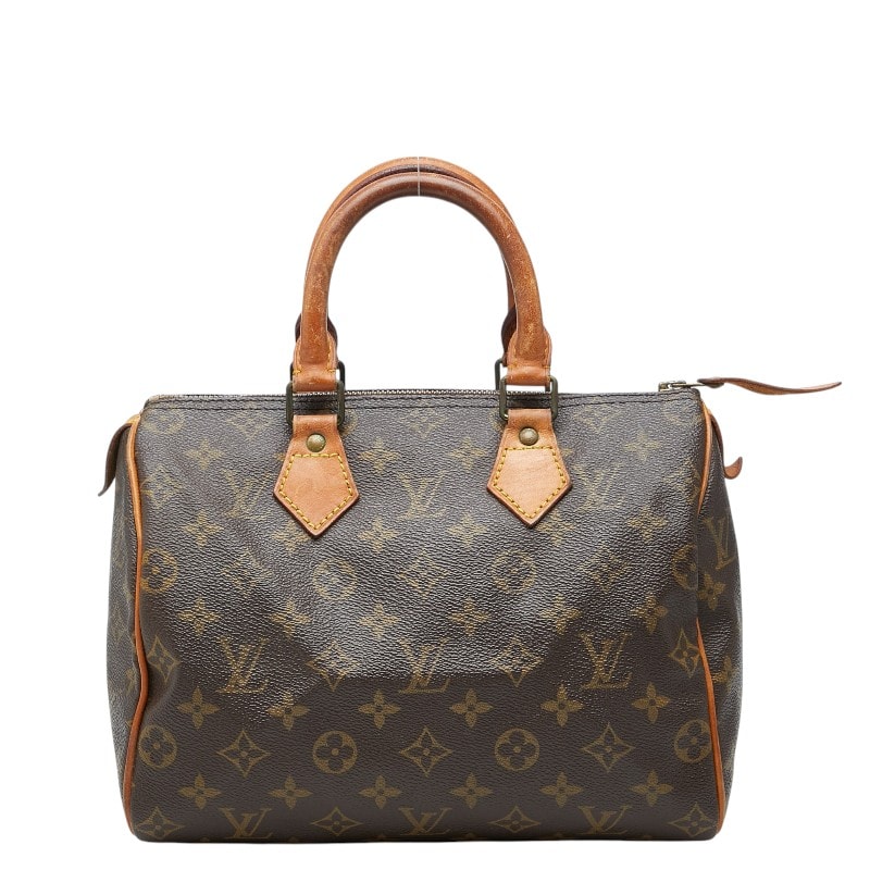 ルイ ヴィトン モノグラム スピーディ25 ミニボストンバッグ ハンドバッグ M41528 ブラウン PVC レザー レディース LOUIS VUITTON 【中古】