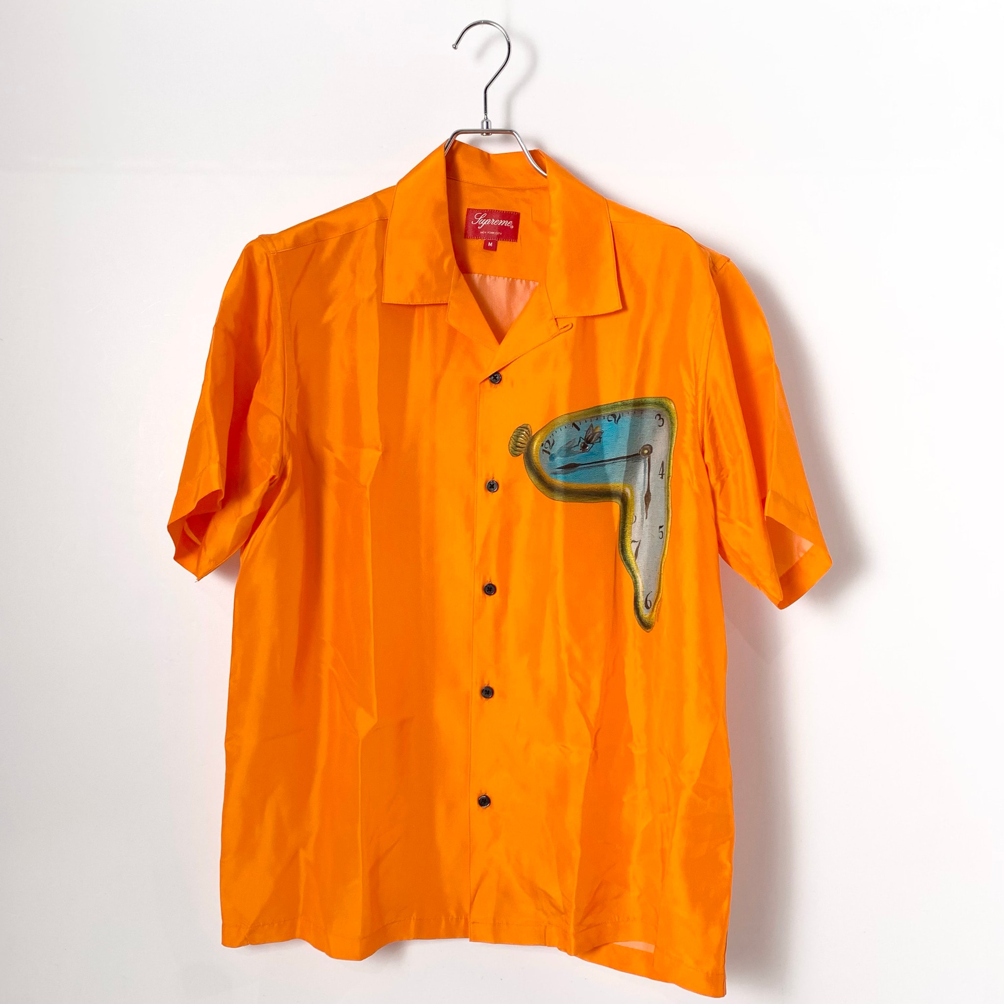 Supreme The Persistence of Memory Silk S/S Shirt "Orange"