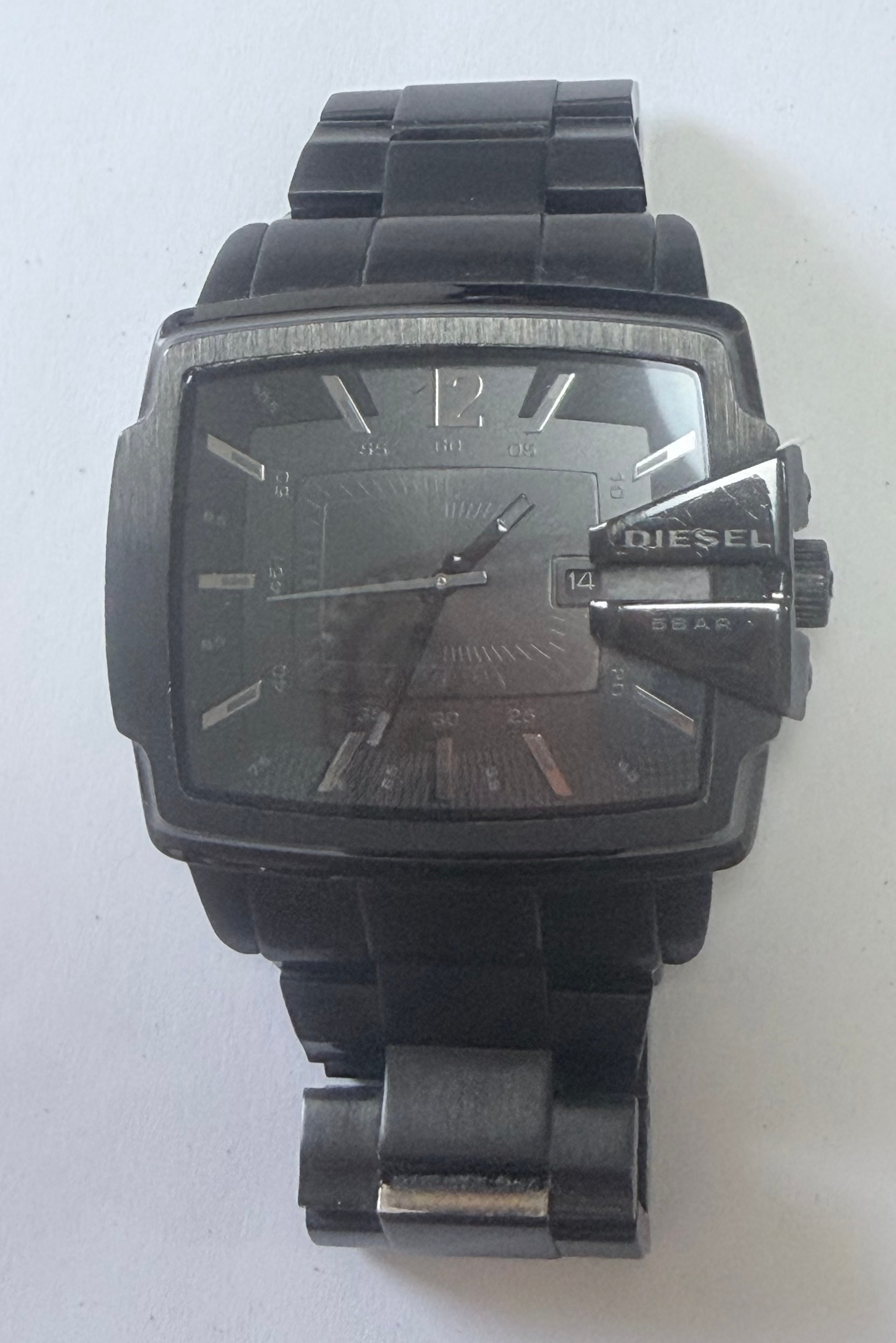稼働品DIESEL ディーゼル DZ-１４９９メンズ腕時計 クロノグラフ ブラック