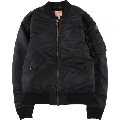 古着 民間品 ショット SCHOTT AMERICAN COLLEGE MA-1タイプ ミリタリー フライトジャケット メンズM相当 ヴィンテージ/eaa612535