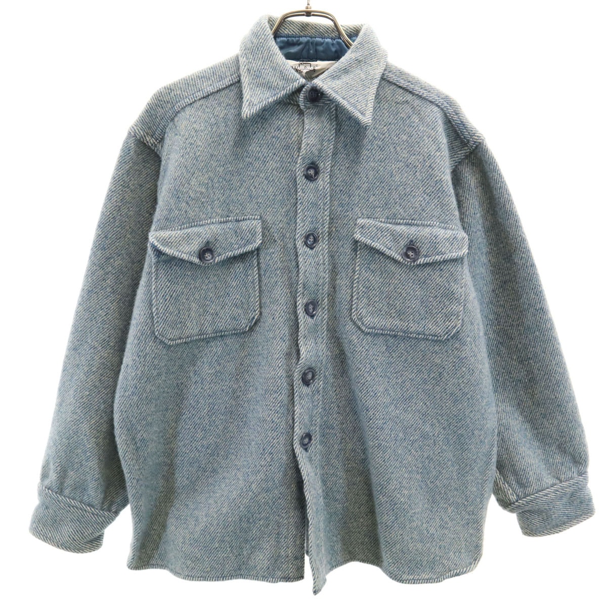 WOOLRICH ウールリッチ 70s ヴィンテージ 長袖 ヘビー ウールシャツ XL ブルー系