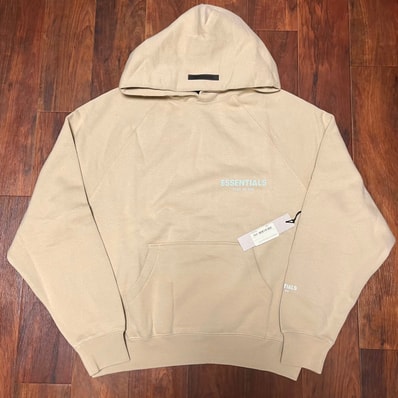 FEAR OF GOD ESSENTIALS PULLOVER HOODIE "Light Heather Oatmeal"