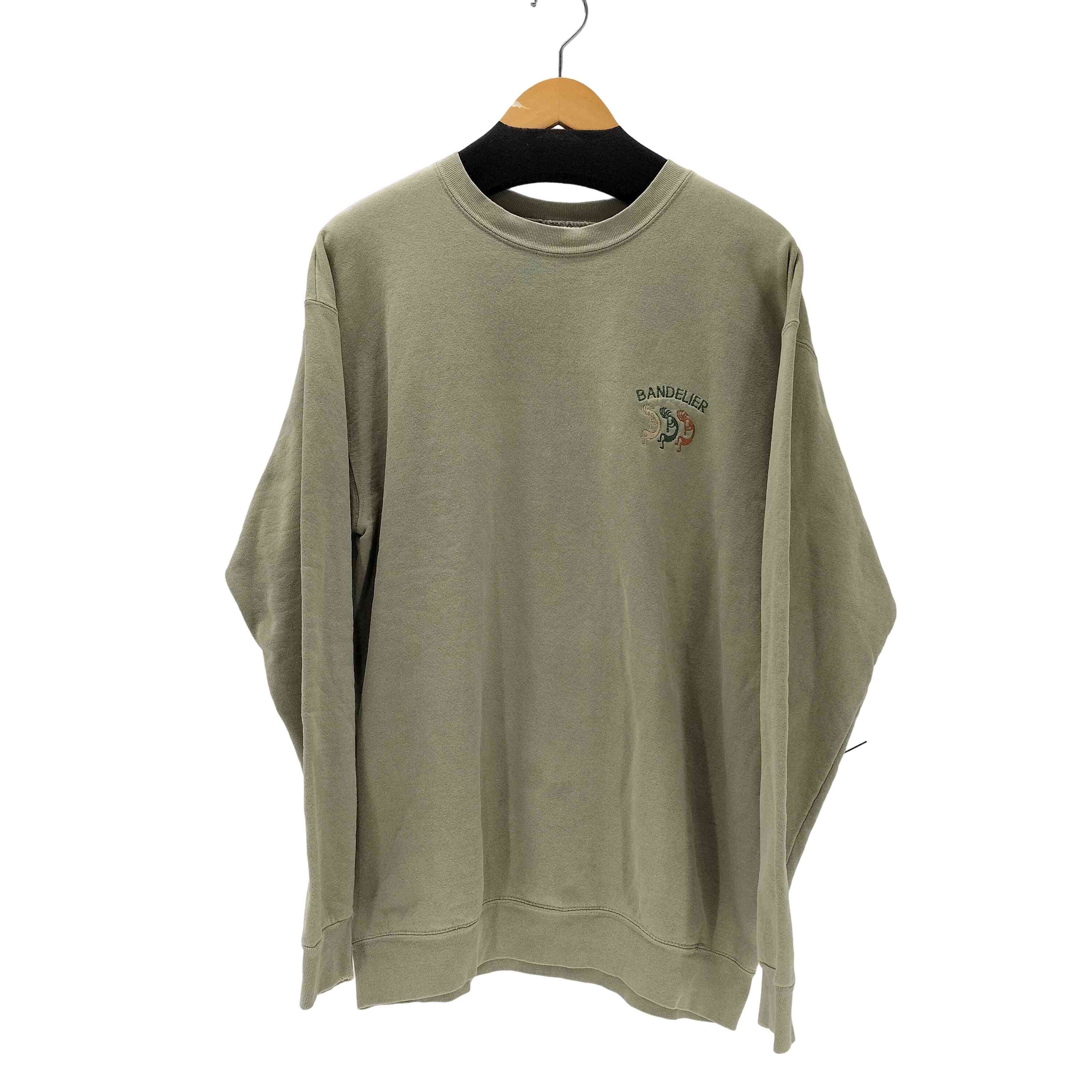 90S USA製 POWER-SWEAT BANDELIER ネイティブ シャドーマン 刺繍 ヘビーウェイト スウェット トレーナー【1140907556961】