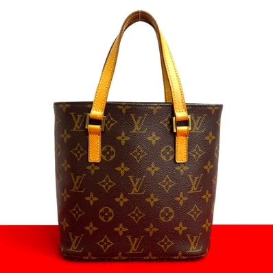 LOUIS VUITTON ルイヴィトン ヴァヴァン PM モノグラム レザー PVC ハンドバッグ ブラウン
46151