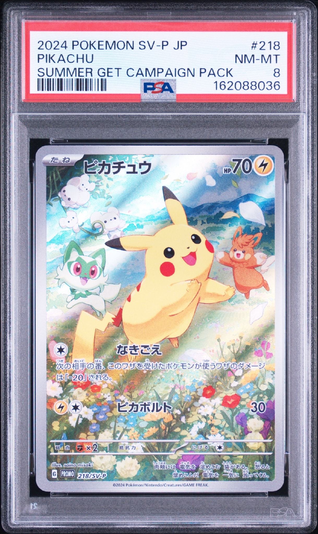 ピカチュウ P [SV-P 218](プロモカードパック「ポケカの夏がキタ