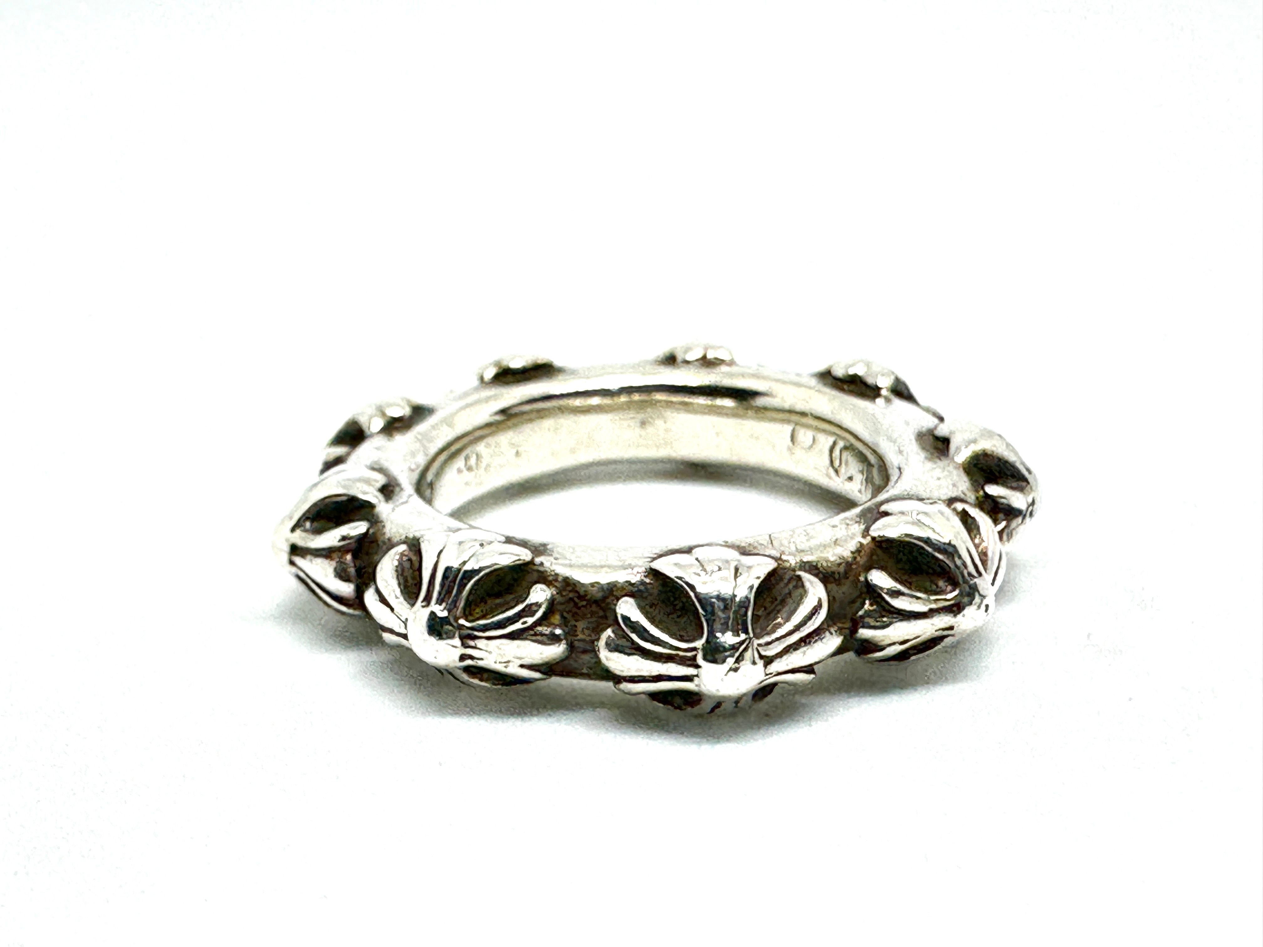 Chrome Hearts Cross Band Ring "Silver"