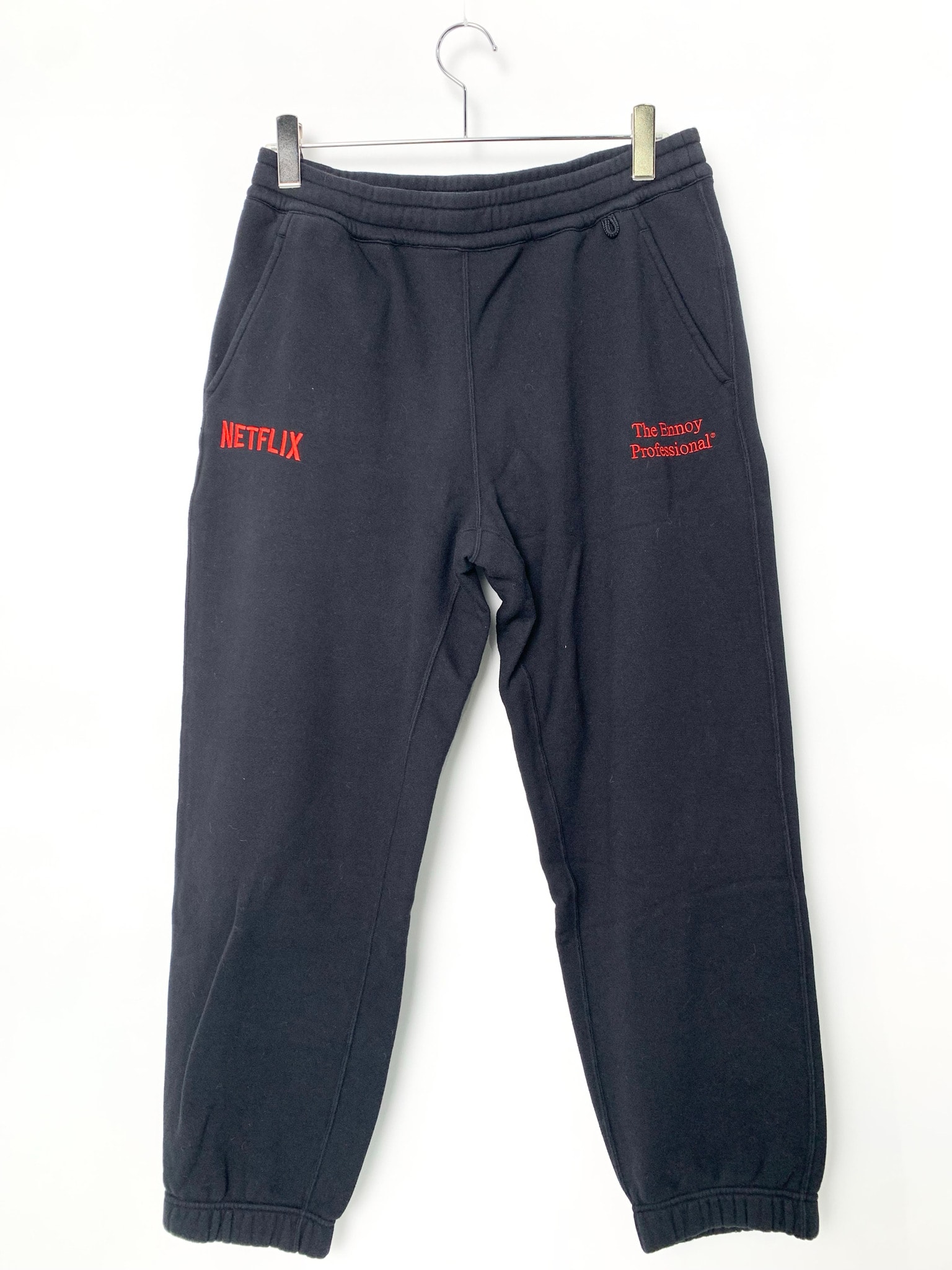 ENNOY Stylistshibutsu x Netflix 23AW Pants "Black/Netflix Red"