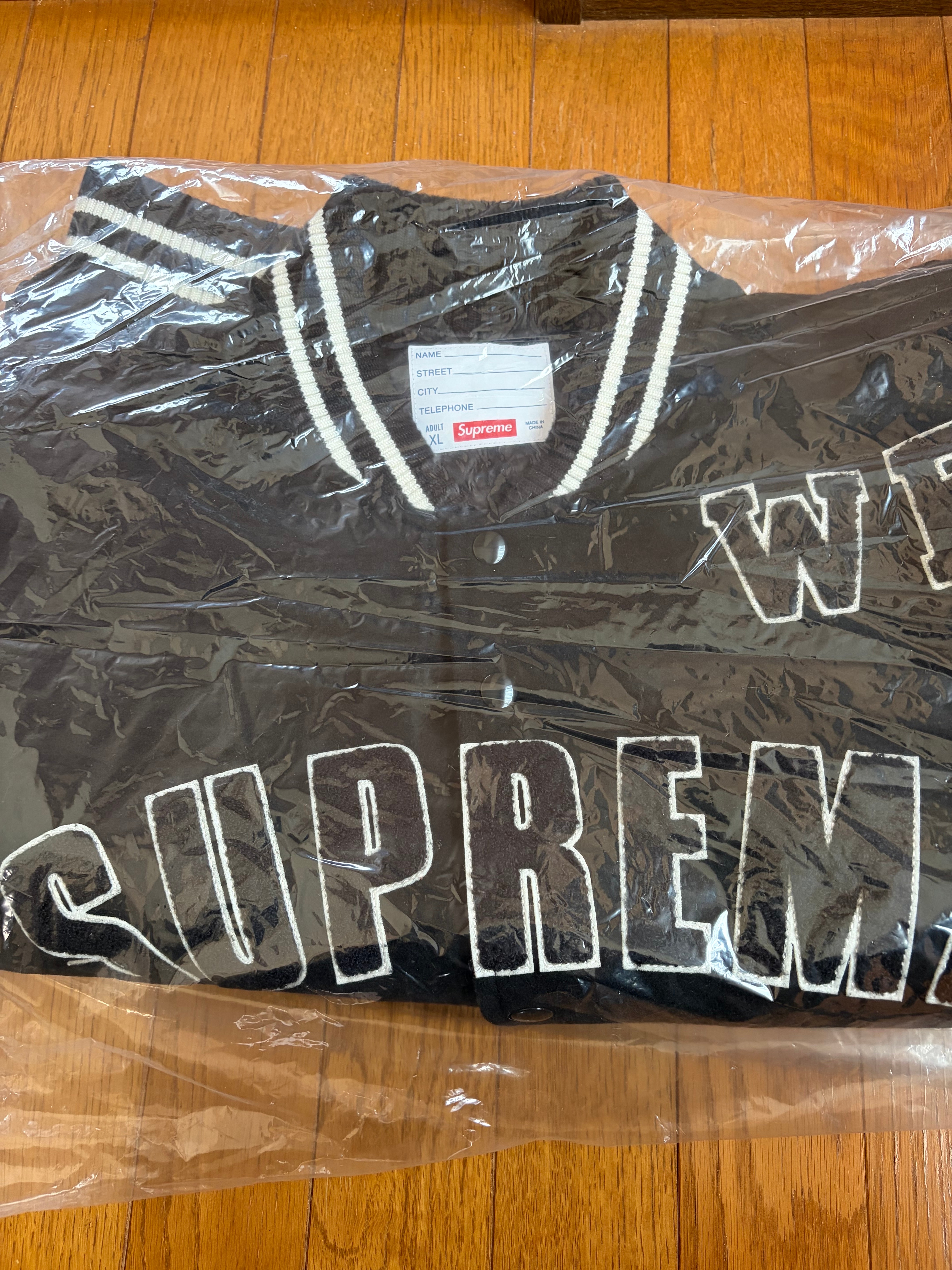 Supreme Praises Varsity Jacket "Black"