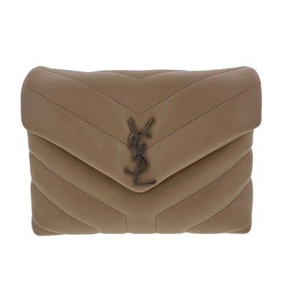 【値下げ】 SAINT LAURENT サンローラン ルル トイバッグ ショルダーバッグ 467072 レザー ベージュ レディース【中古】