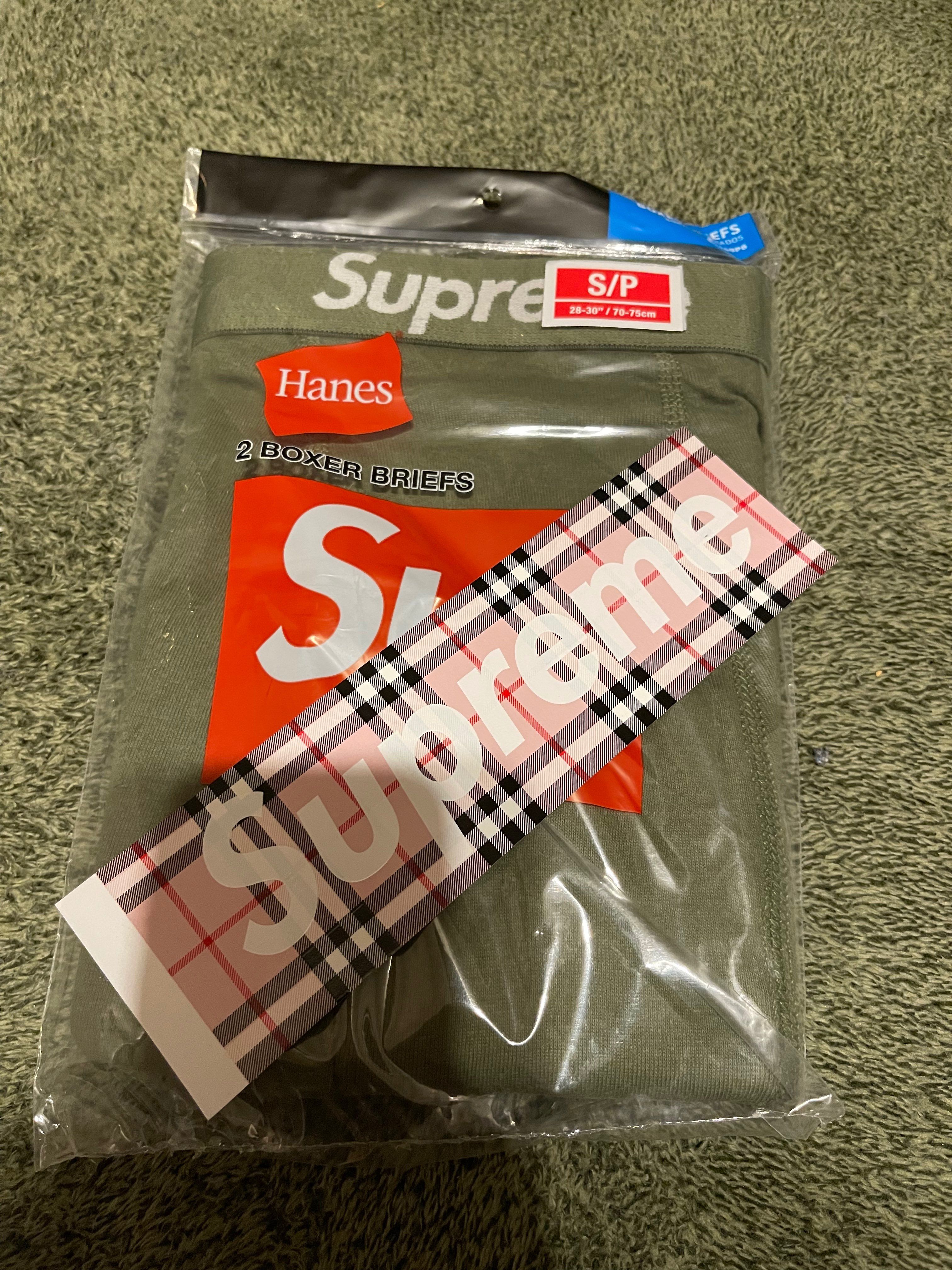 Supreme x Hanes Boxer Briefs (2 Pack) "Olive"