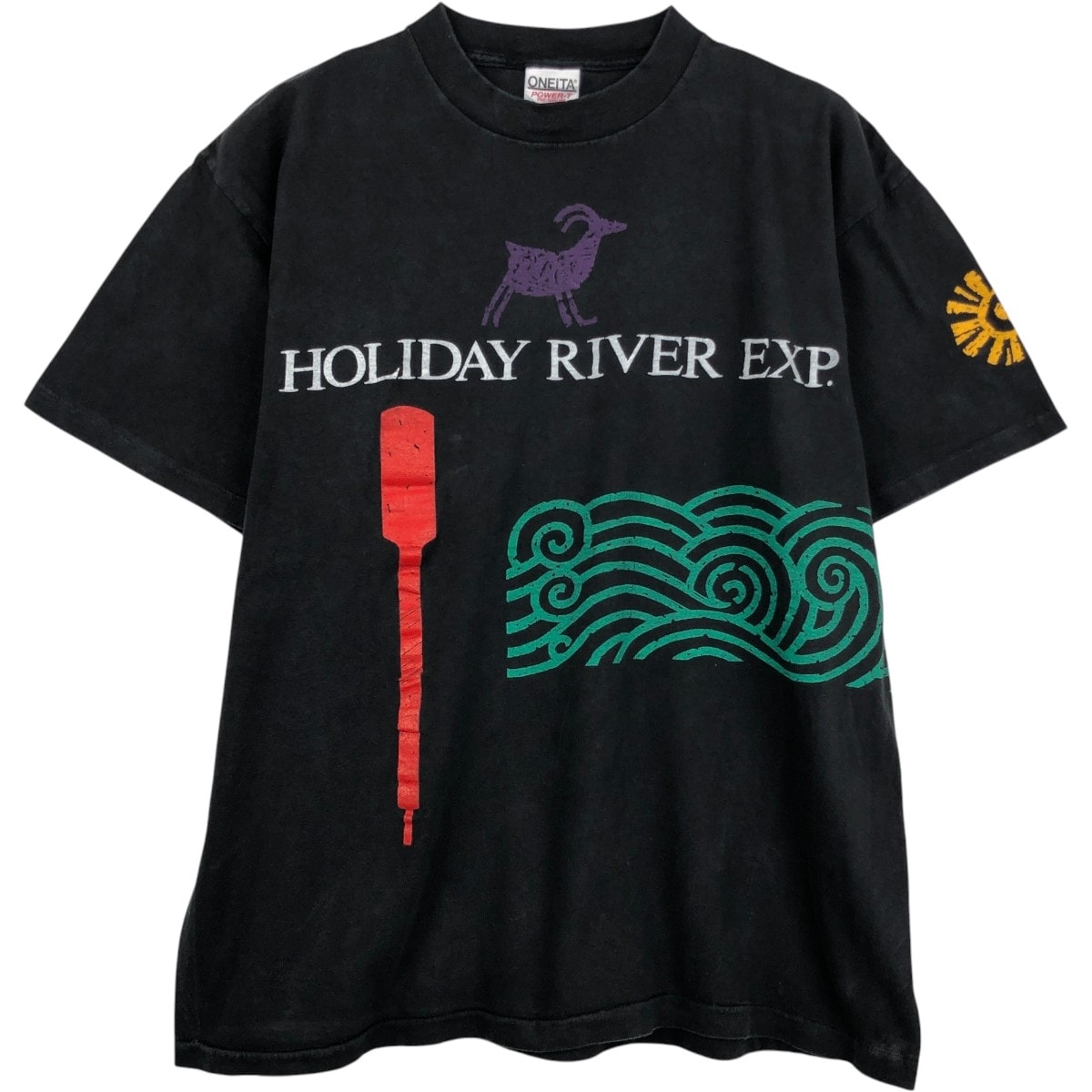 古着 90年代 オニータ ONEITA HOLIDAY RIVER EXPEDITIONS アドバタイジングTシャツ USA製 メンズXL相当 ヴィンテージ/eaa637497