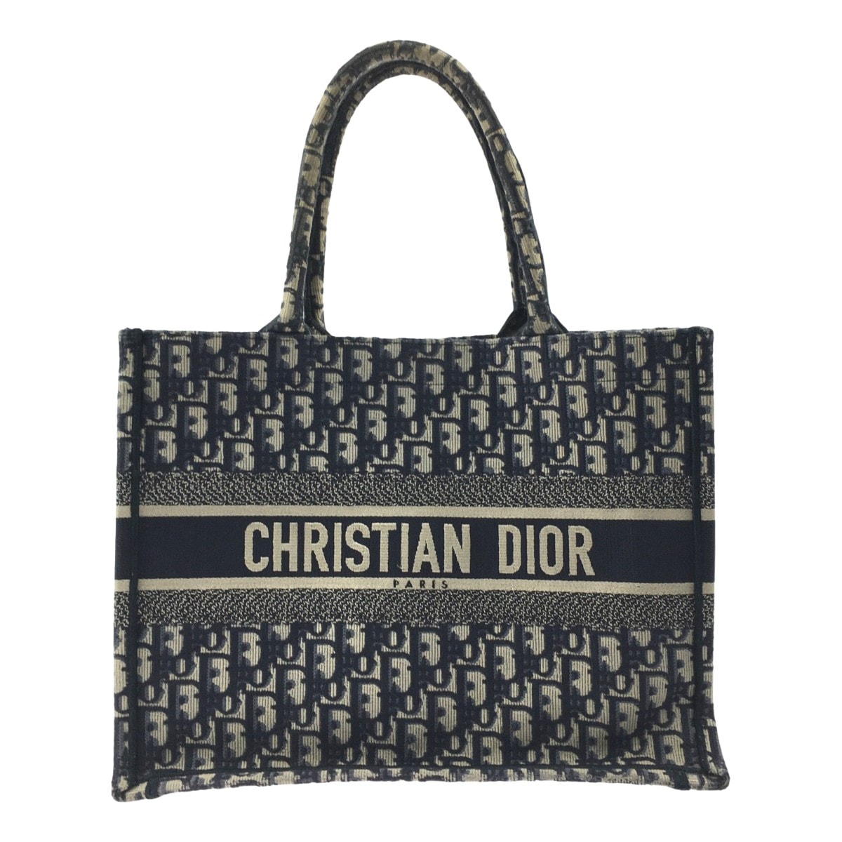 Christian Dior クリスチャンディオール オブリーク ブックトート ネイビー
