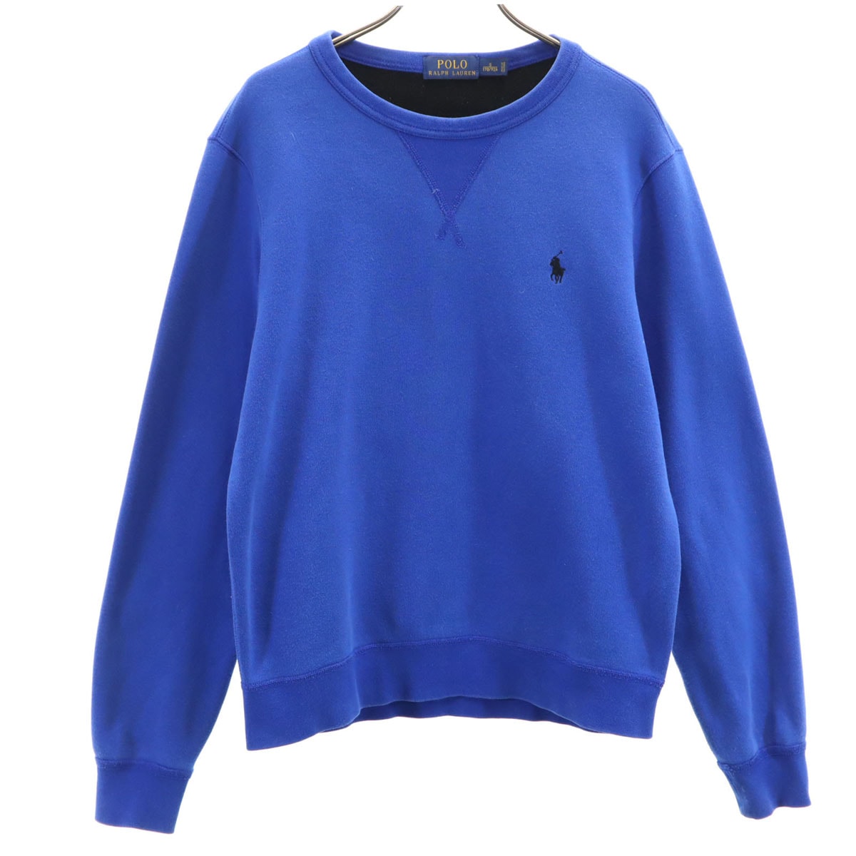 POLO RALPH LAUREN ポロラルフローレン 長袖 スウェット トレーナー S ブルー 裏フリース