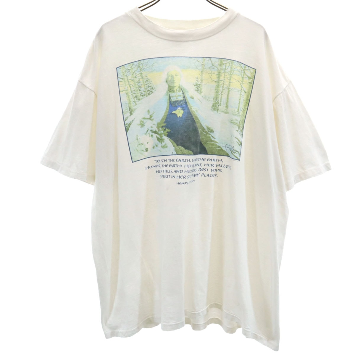 ONEITA オニータ 90s USA製 オールド ヘンリーベストン 半袖 Tシャツ XL ホワイト シングルステッチ