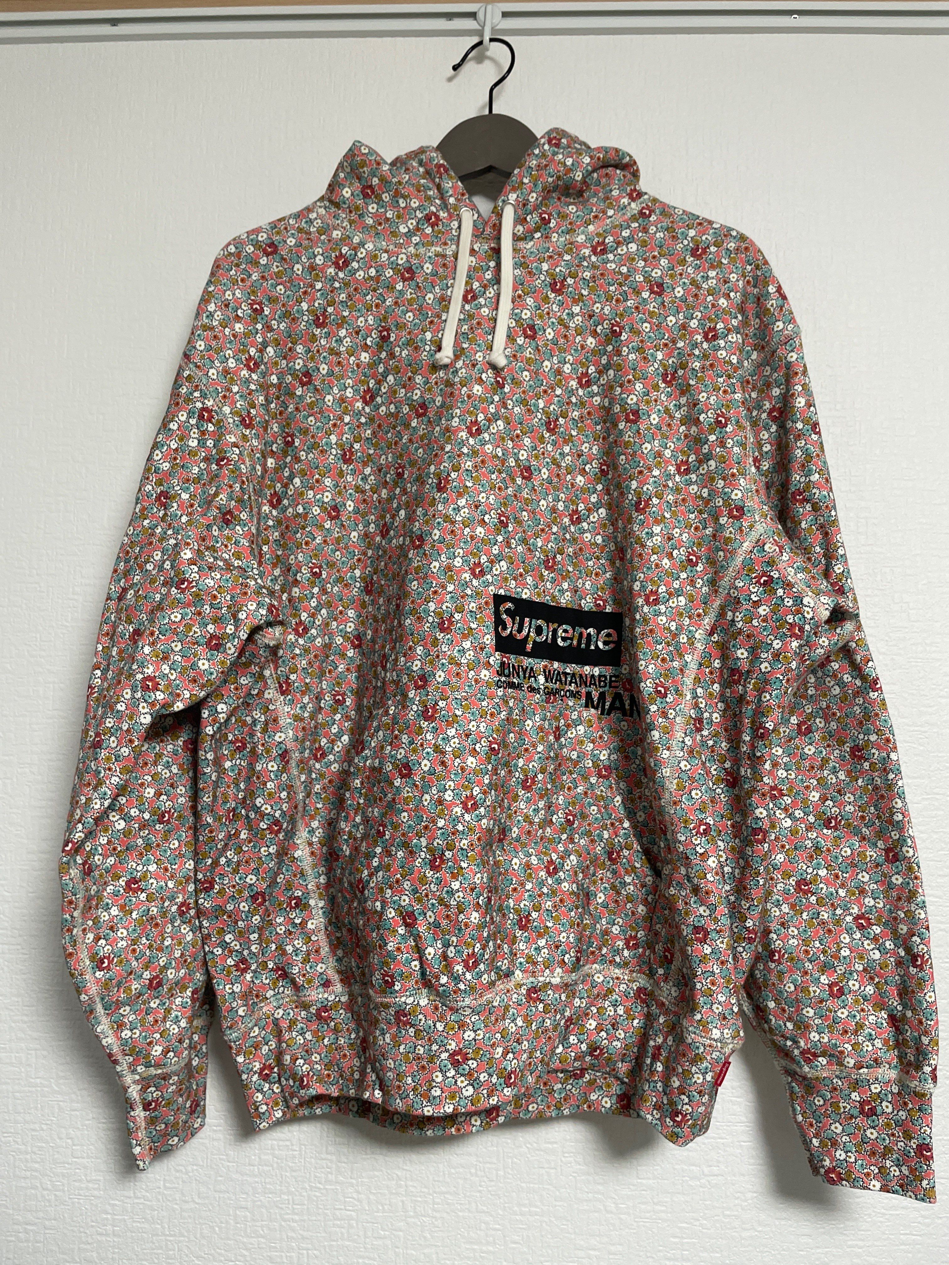 Supreme / JUNYA WATANABE COMME des GARCONS MAN Hooded Sweatshirt "Pink Flowers"