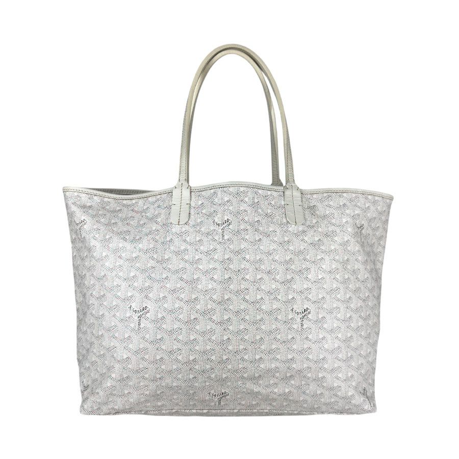 ゴヤール GOYARD ハンドバッグ サンルイPM PVCコーティングキャンバス ホワイト ユニセックス【中古】 z5388