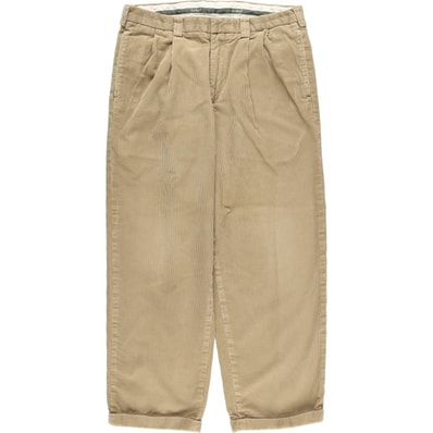 古着 エルエルビーン L.L.Bean ツータック 太畝 コーデュロイパンツ メンズw34相当/eaa627304