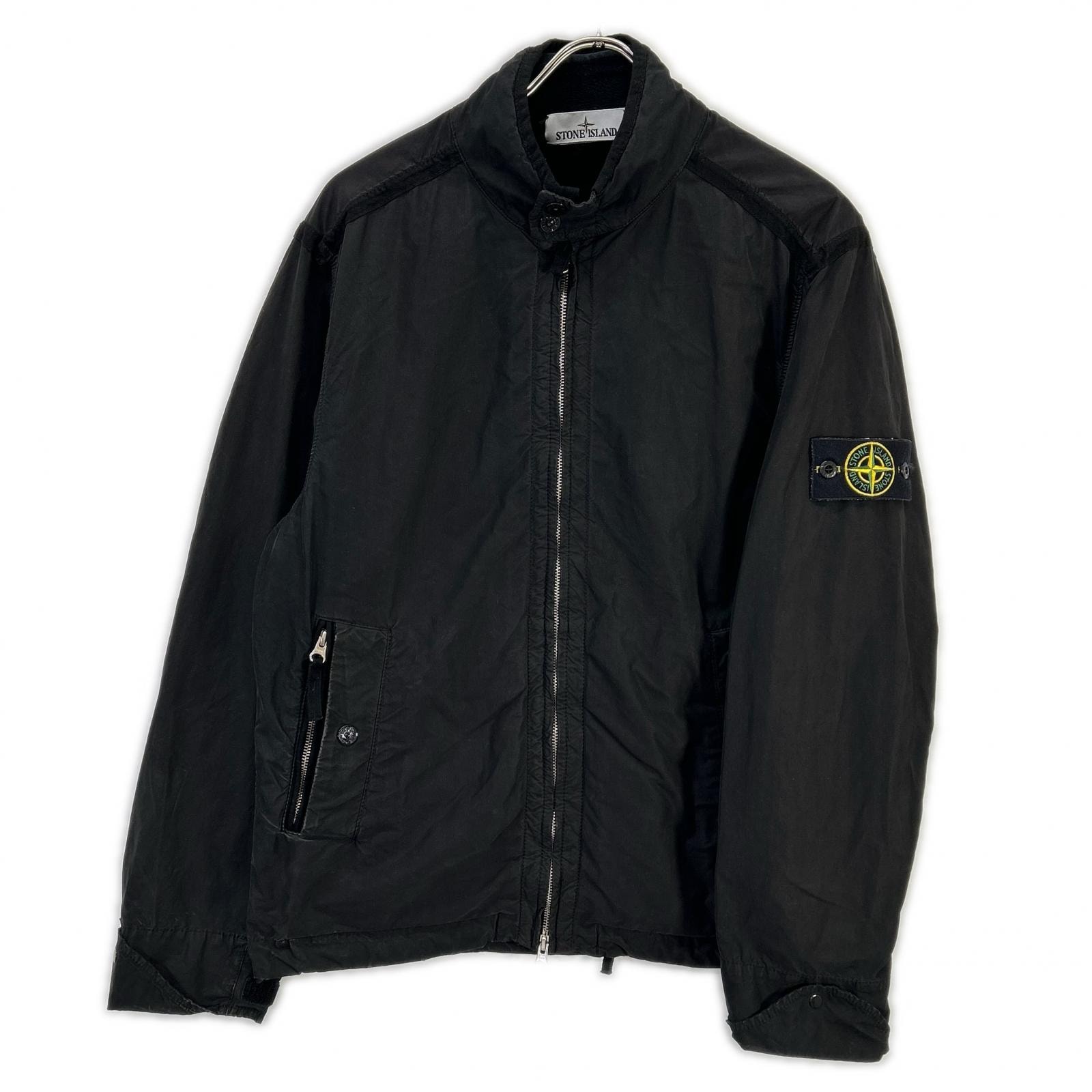 ストーンアイランド 23AW 791541531 ブラック DAVID LIGHTーTC ウォーターレペレント ジャケット S