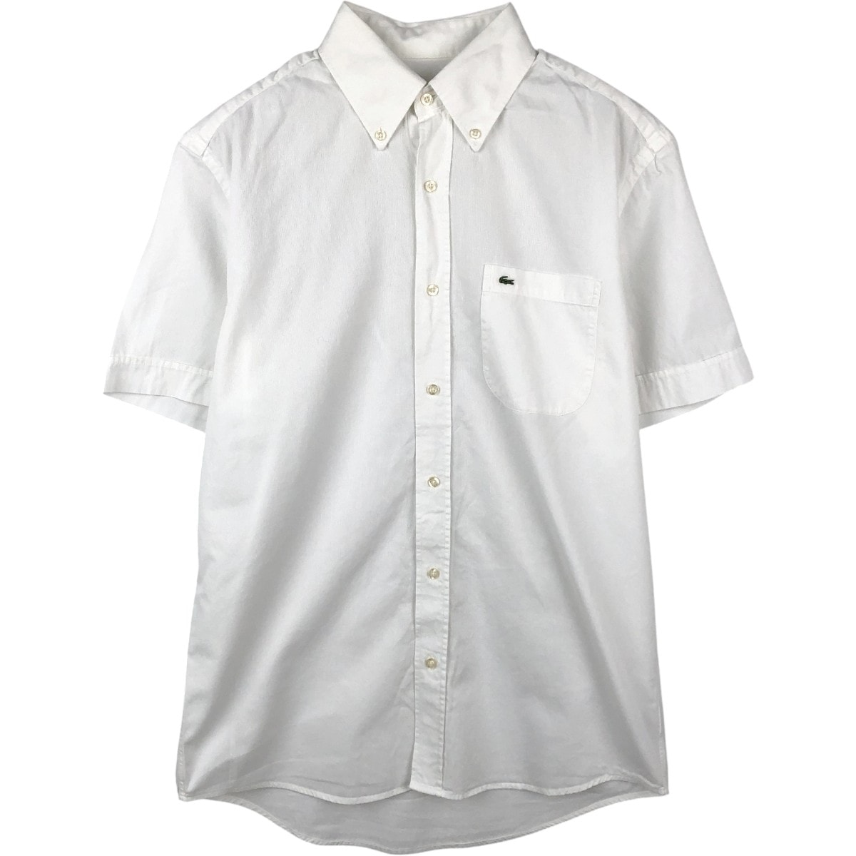 古着 ラコステ LACOSTE REGULAR FIT 半袖 ボタンダウンシャツ メンズM相当/eaa665317