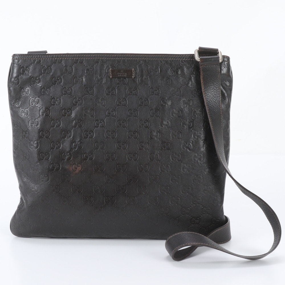 ■美品 グッチ グッチシマ 201446 ショルダーバッグ レザー