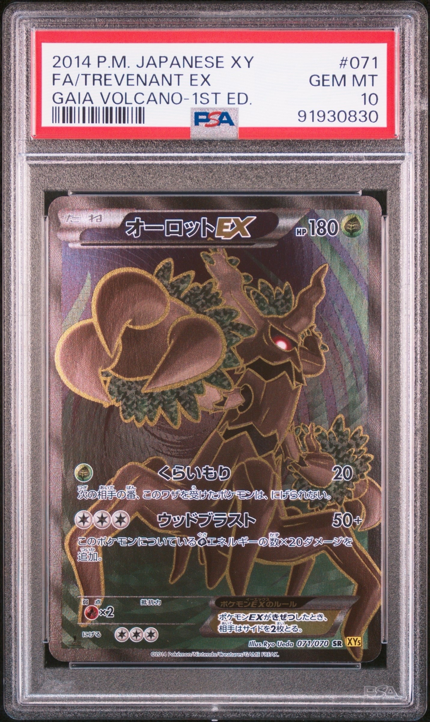 PSA10】オーロットEX SR :1ED [XY5 071/070](拡張パック「ガイア