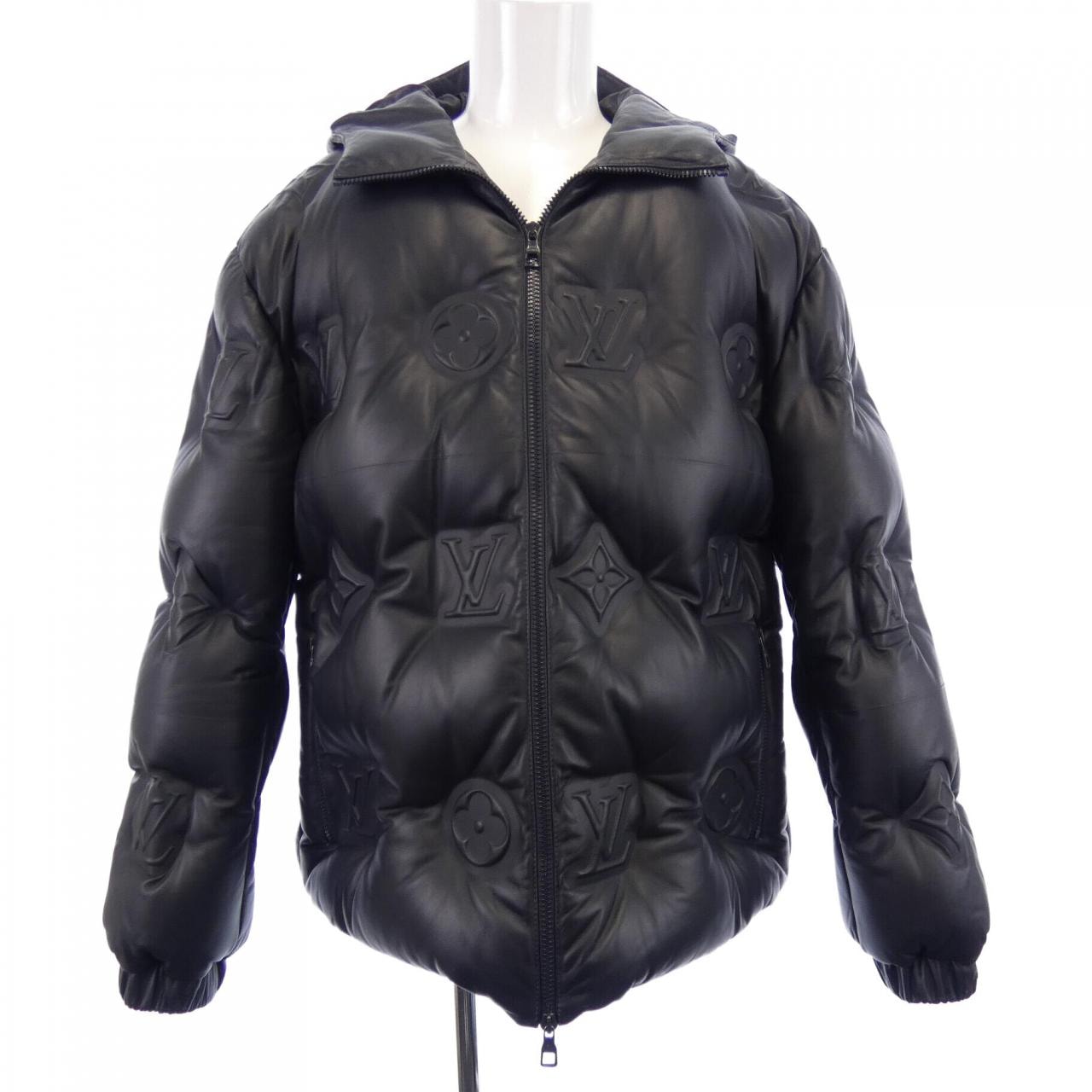 ルイヴィトン LOUIS VUITTON モノグラムレザーフーデッドダウンジャケット HOL15ETV8 ダウンジャケット