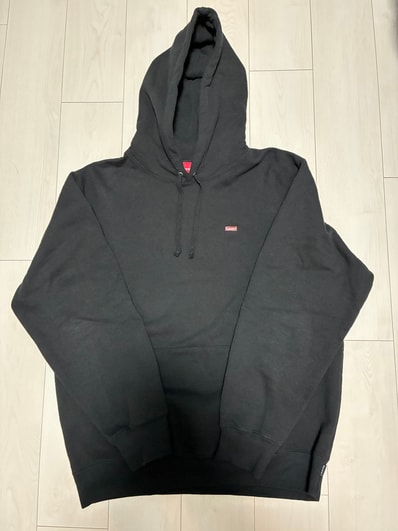 Supreme Enamel Small Box Hooded Sweatshirt "Black"