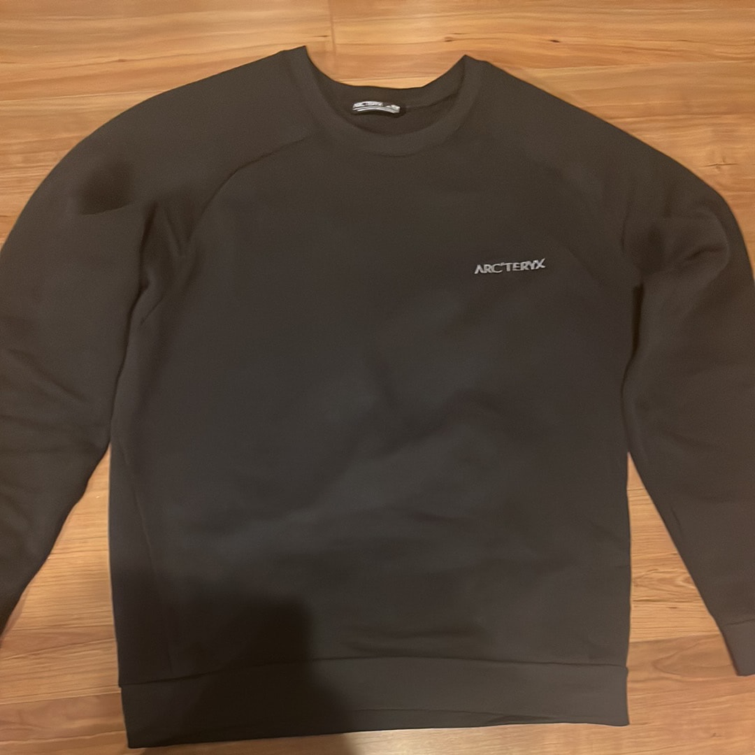 アークテリクス スウェット ブラック M 2021年 27823-130457-07/21/裏起毛