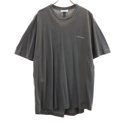 BALENCIAGA バレンシアガ ポルトガル製 半袖 Tシャツ XS チャコールグレー