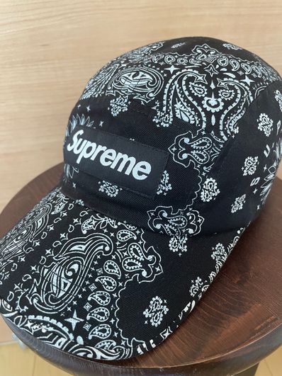 Supreme Bandana Camp Cap "Black"