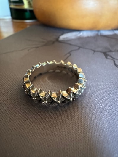 Chrome Hearts Tiny 5-Point Star Band Ring "Silver"