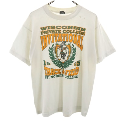 FRUIT OF THE LOOM フルーツオブザルーム 90s USA製 オールド 半袖 BEST Tシャツ L ホワイト系 シングルステッチ