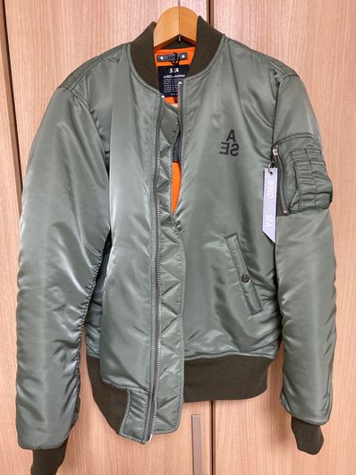 WIND AND SEA x MINEDENIM Reversible MA-1 "Olive"