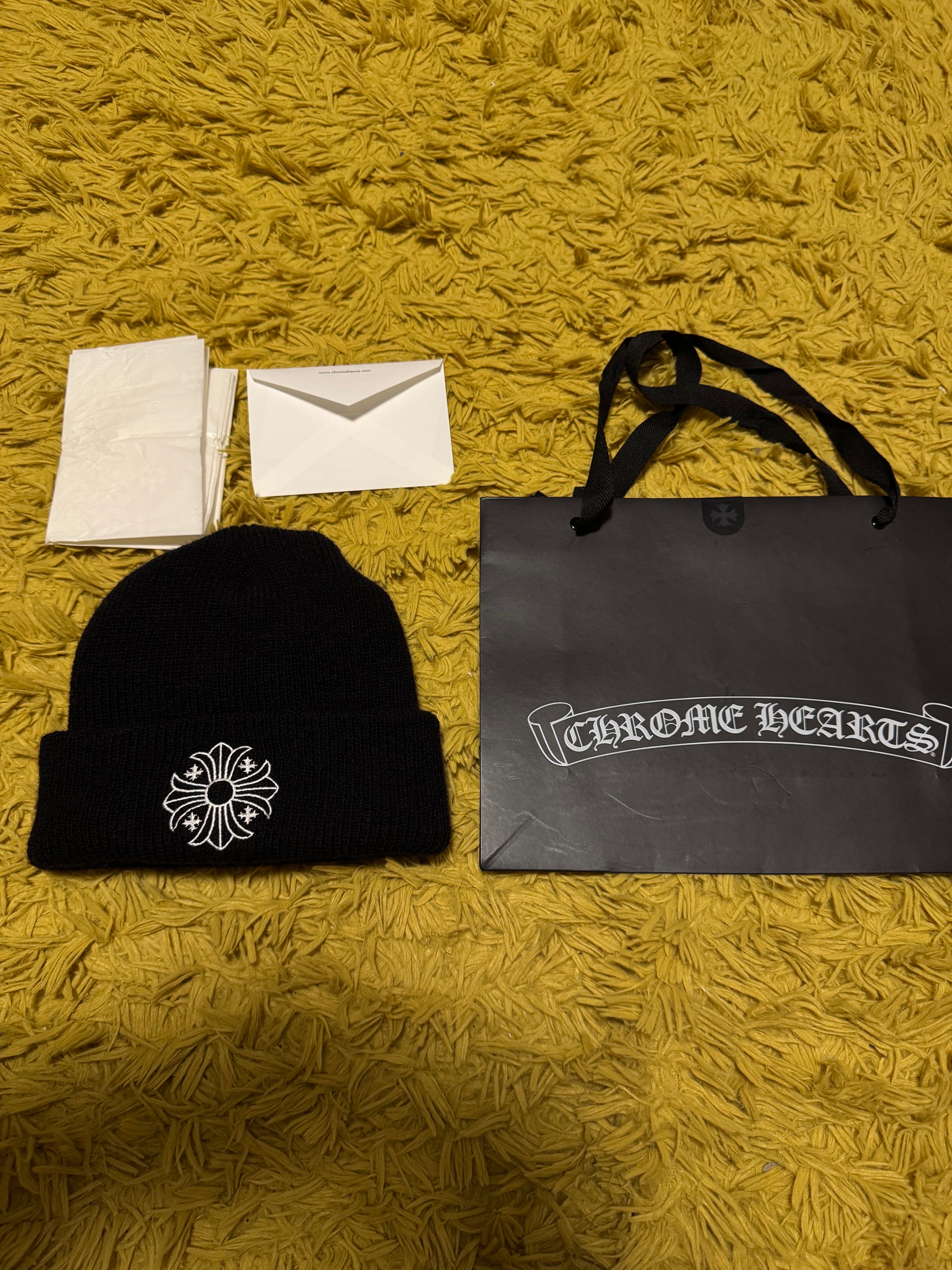 Chrome Hearts Wool Watch Cap CH Plus "Black/White"