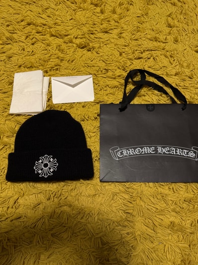 Chrome Hearts Wool Watch Cap CH Plus "Black/White"
