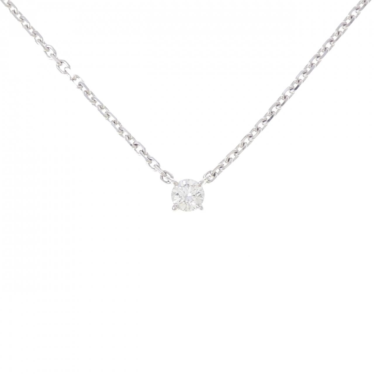 カルティエ ダイヤモンド ネックレス 0.23CT G VS1 Good