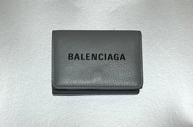 BALENCIAGA Men's Cash Mini Wallet "Graphite/Black"