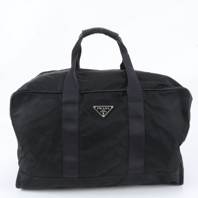 ■美品 プラダ テスート ナイロントライアングルロゴボストン バッグ