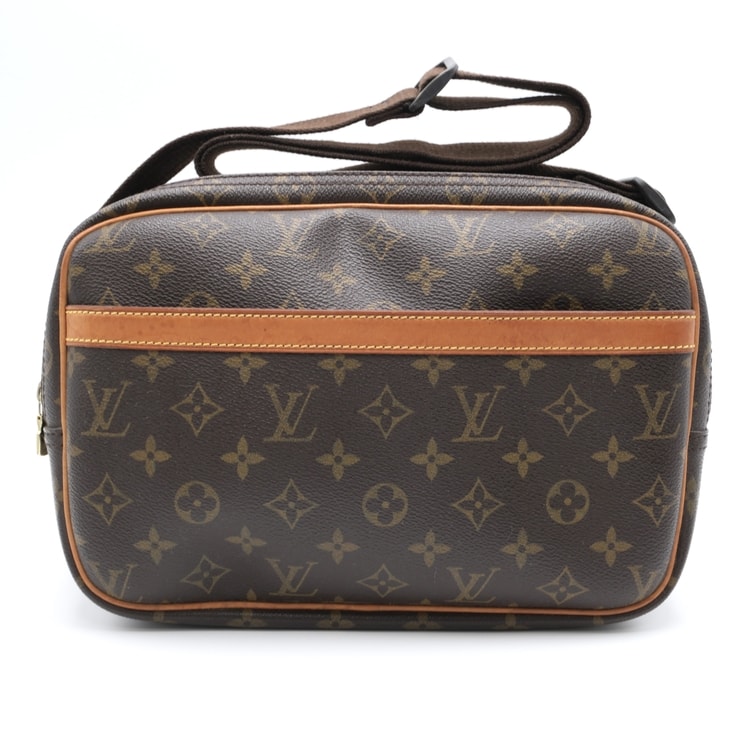 LOUIS VUITTON(ルイ・ヴィトン)リポーターPM ヴィンテージ ショルダーバッグ モノグラム ブラウン キャンバス ヌメ革 M45254 レディース メンズ【中古】