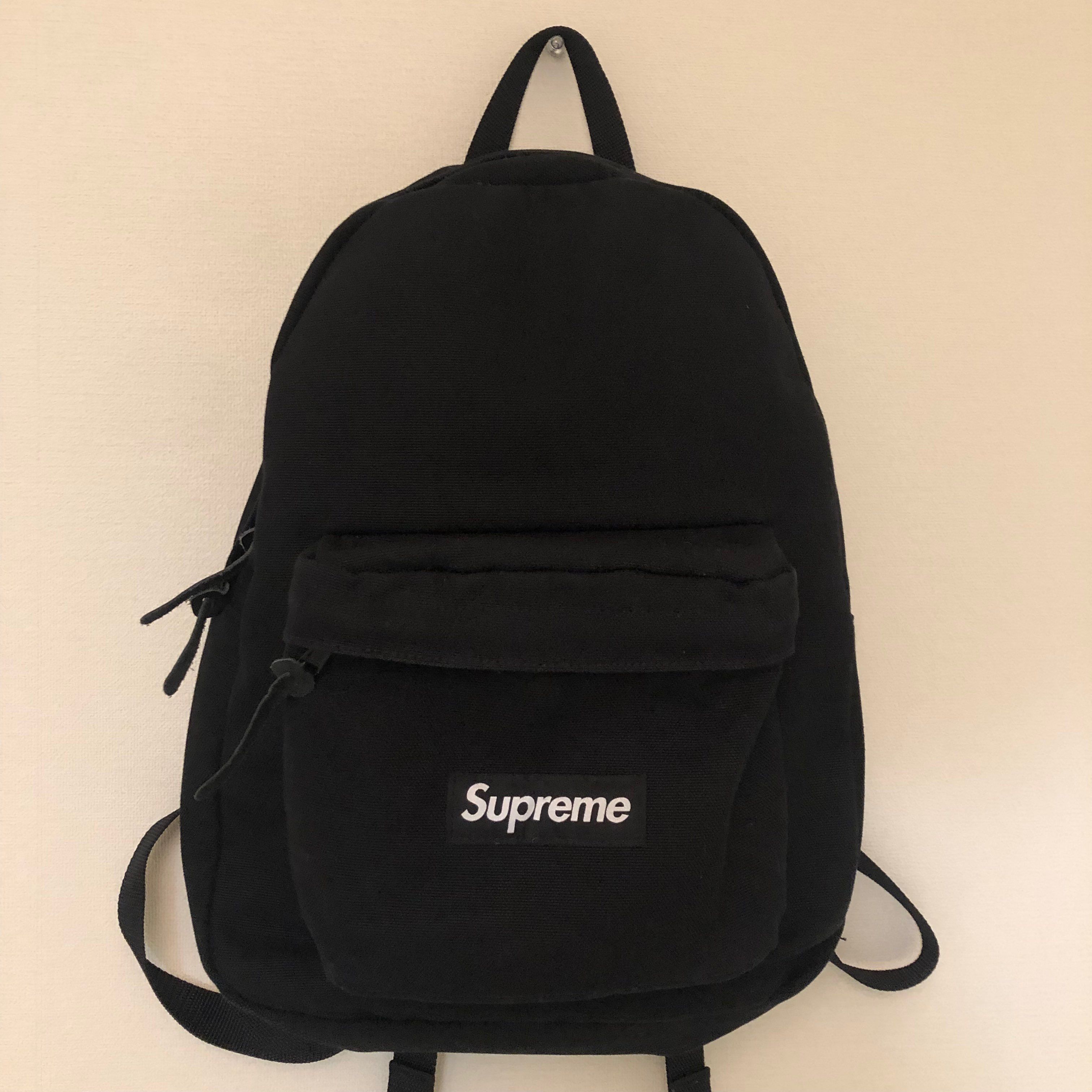 Supreme Canvas Backpack "Black"