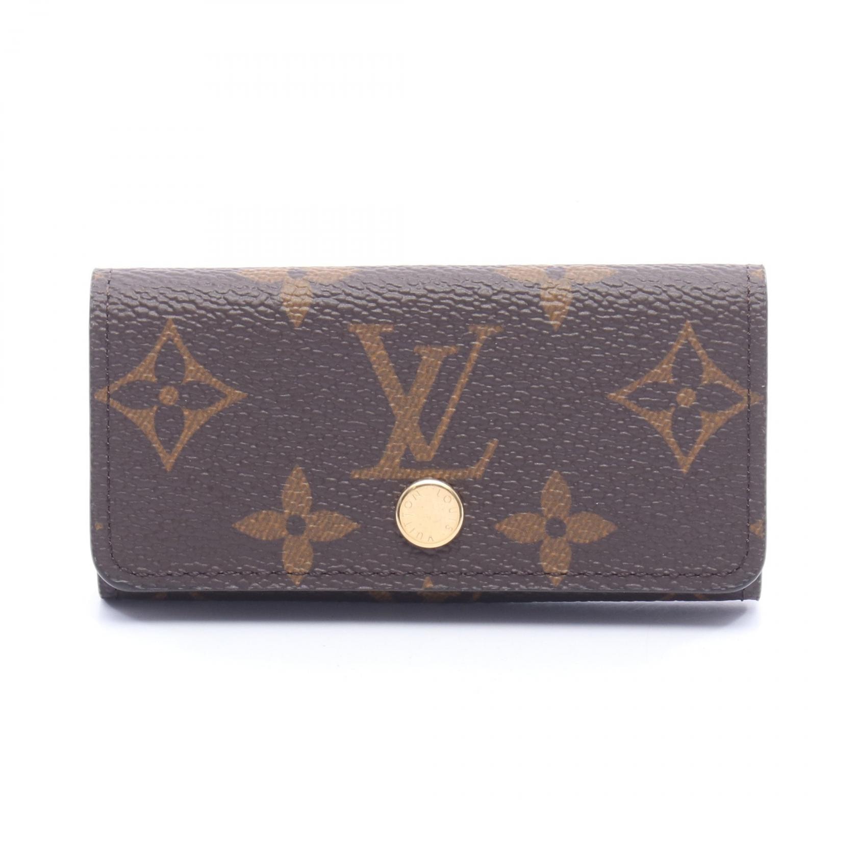ルイ・ヴィトン LOUIS VUITTON ミュルティクレ4 キーケース アクセサリー PVCコーティングキャンバス モノグラム レディース ブラウン系 M69517 【中古】