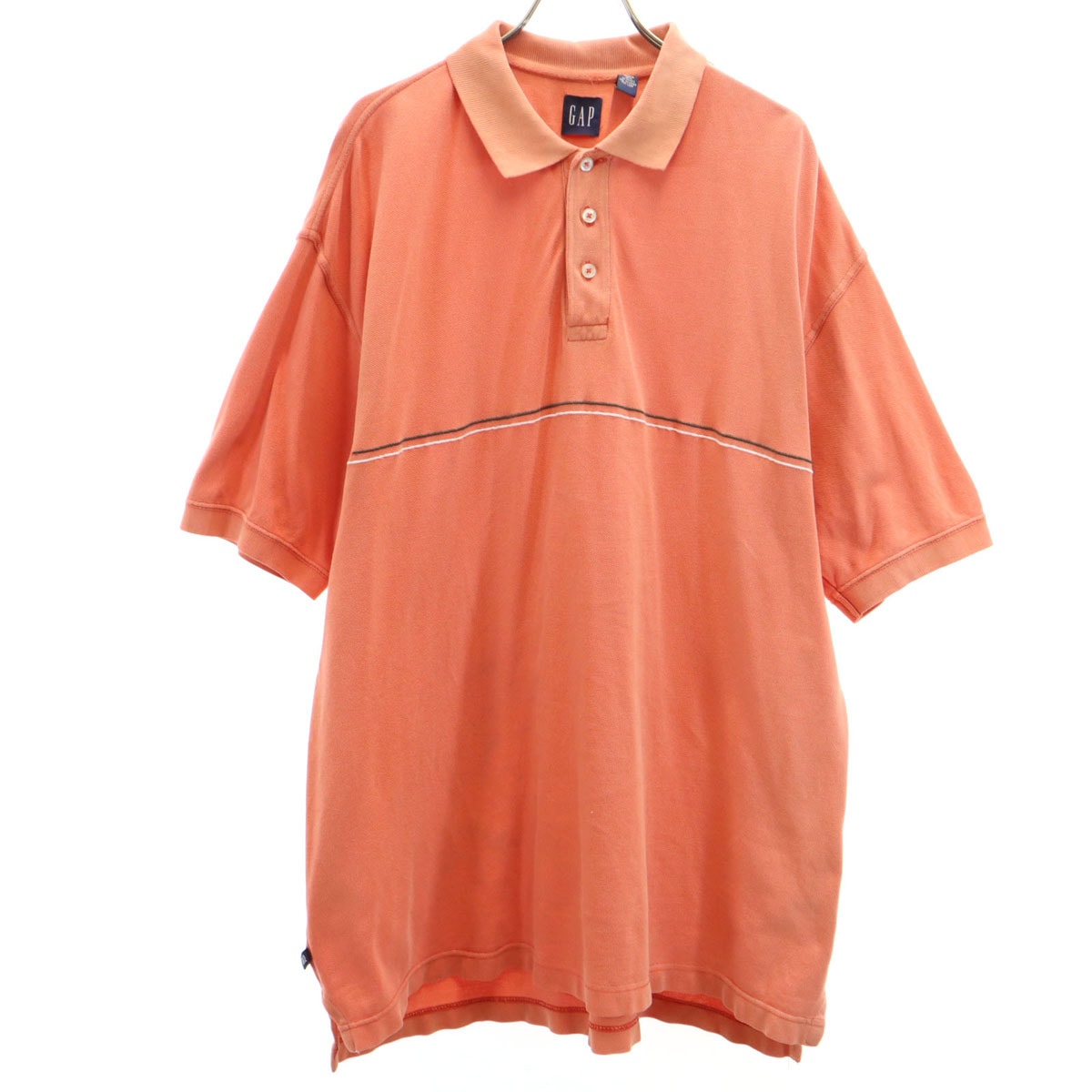 GAP ギャップ 半袖 ポロシャツ L オレンジ系