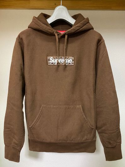 Supreme Bandana Box Logo Hooded Sweatshirt "Brown"
