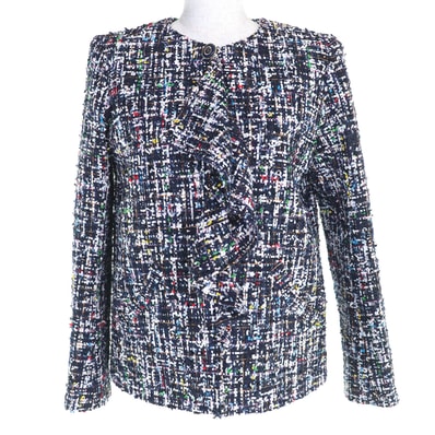 極美品 シャネル ノーカラージャケット ココマーク 36 20C P62686