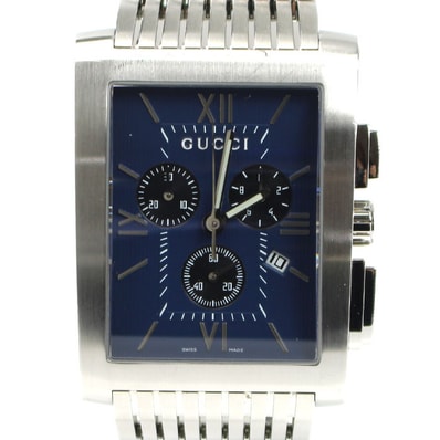 GUCCI グッチ Gメトロ クロノグラフ 腕時計 電池式 YA086318/8600M メンズ【中古】