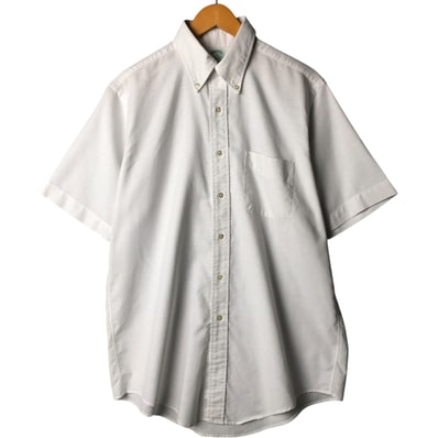 古着 90年代 ブルックスブラザーズ Brooks Brothers MAKERS 半袖 ボタンダウンシャツ USA製 メンズL相当 ヴィンテージ/eaa570848