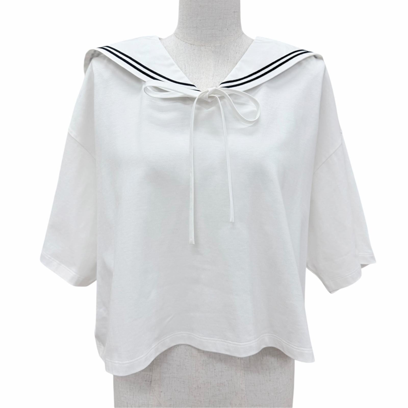 極美品 ミュウミュウ トップス ホワイト M MJN460 S231 11EC
