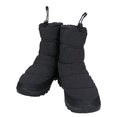 ノースフェイス 美品 NF52470 ブラックxブラック ウォータープルーフ VII ダイニーマ ヌプシブーティ 28cm