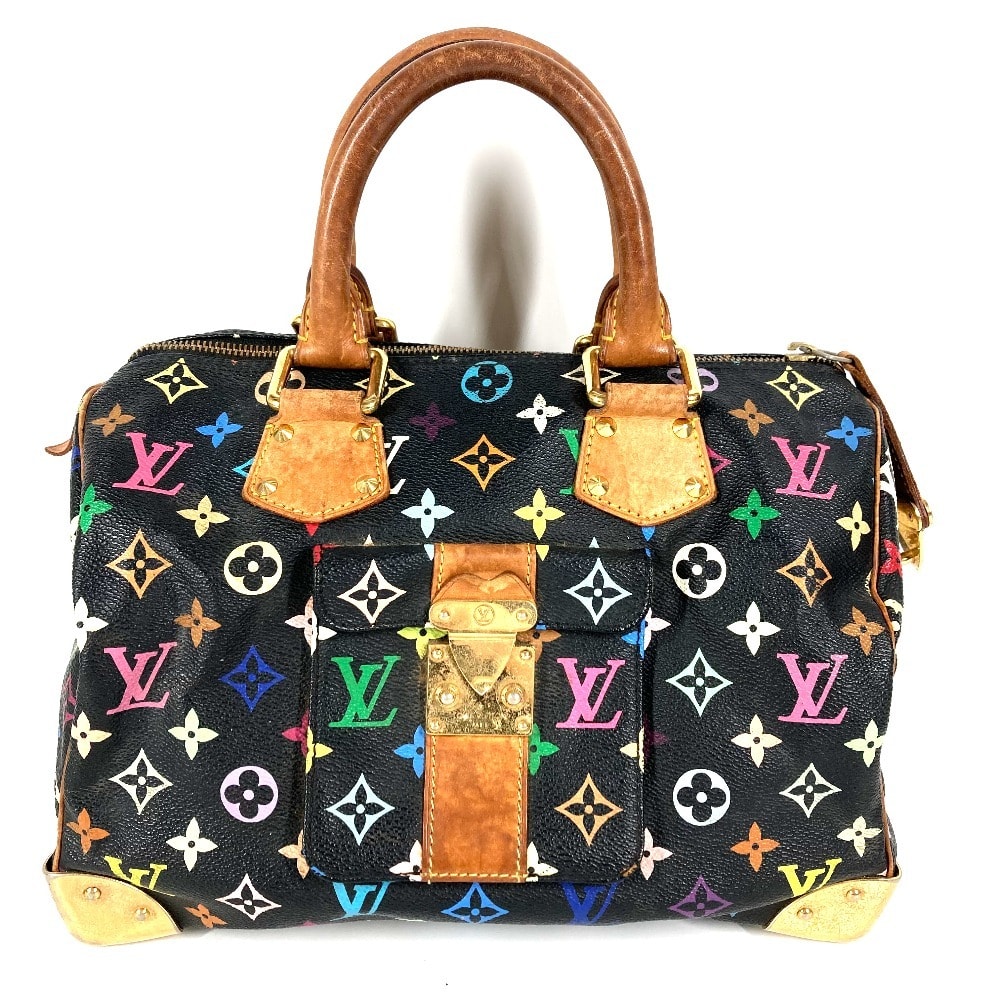 ルイヴィトン LOUIS VUITTON スピーディ30 スピーディ 30 M92642  モノグラムマルチカラー ミニボストンバッグ カバン ハンドバッグ モノグラムマルチカラーキャンバス ノワール ブラック