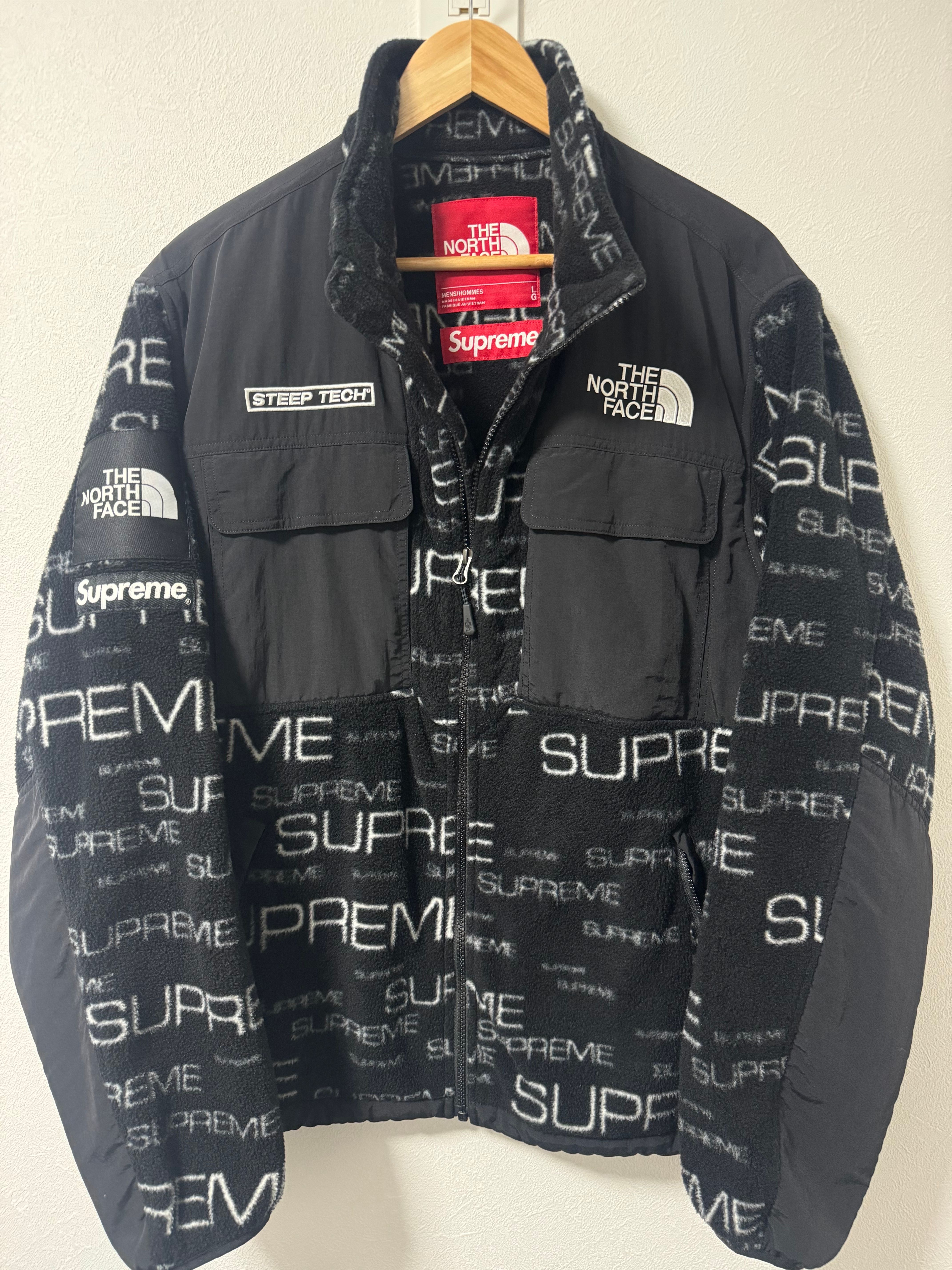 Supreme x The North Face Steep Tech Fleece Jacket "Black"